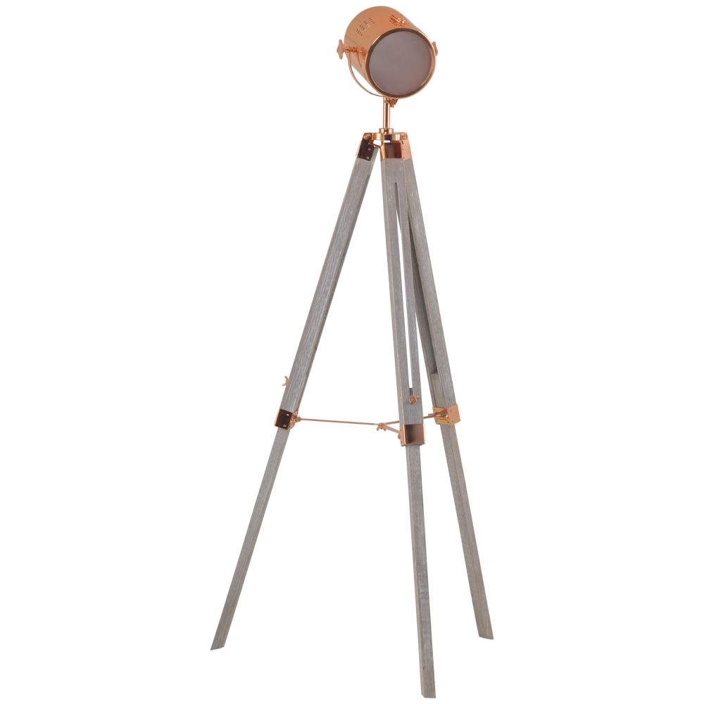 rose gold tripod floor lamp