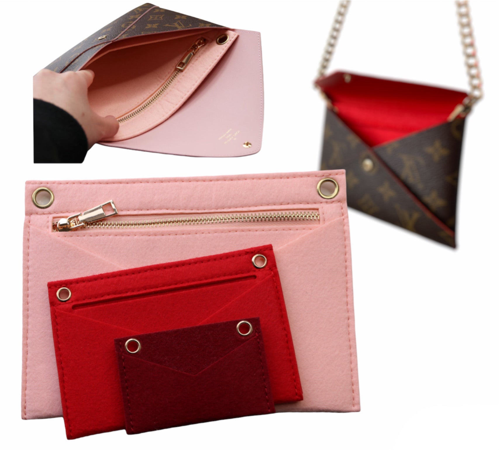 Conversion Kit for LV Medium Pochette Kirigami - Handbag Angels