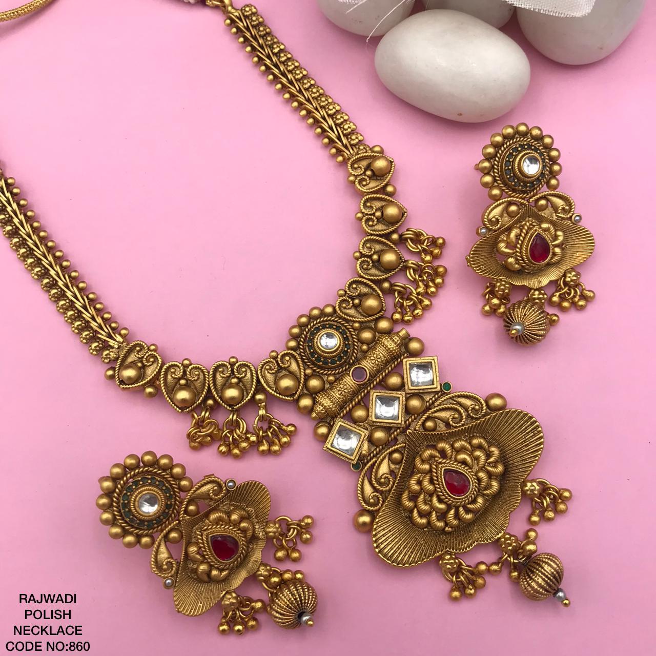 rajwadi necklace set online