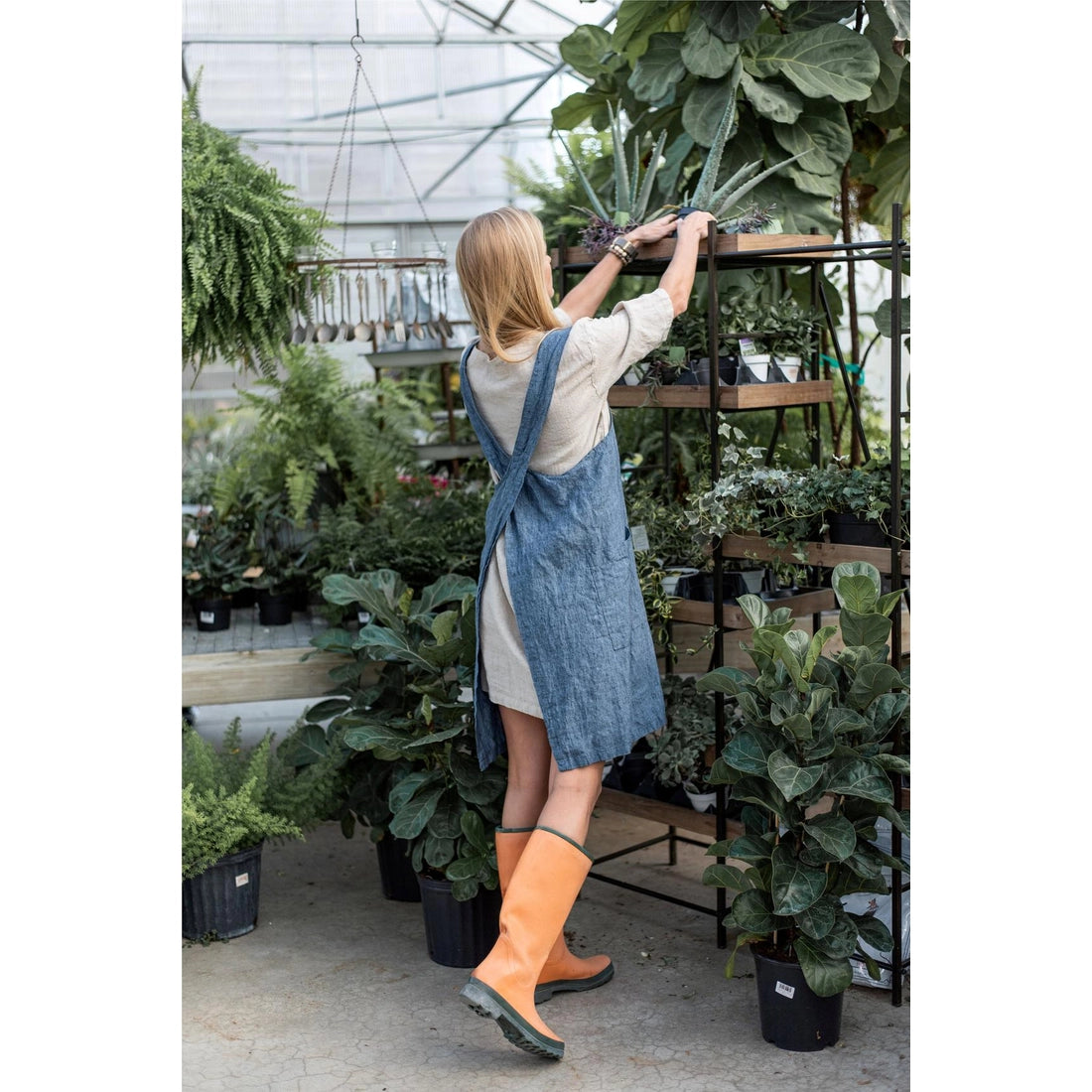 Linen Pinafore Apron