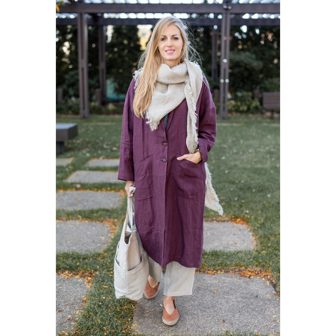Linen Renu Long Coat