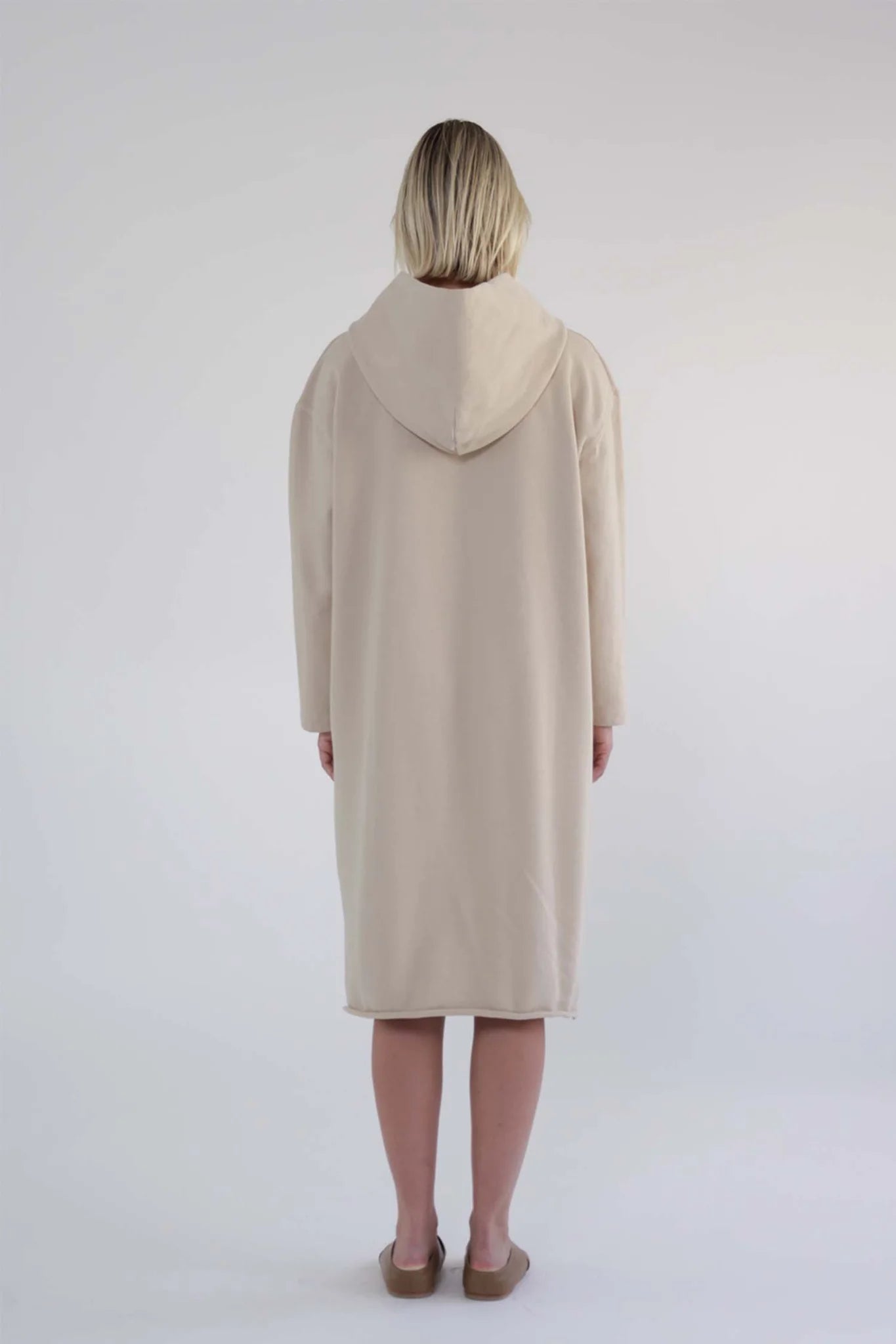 Cotton Fleece Hoodie Dress
