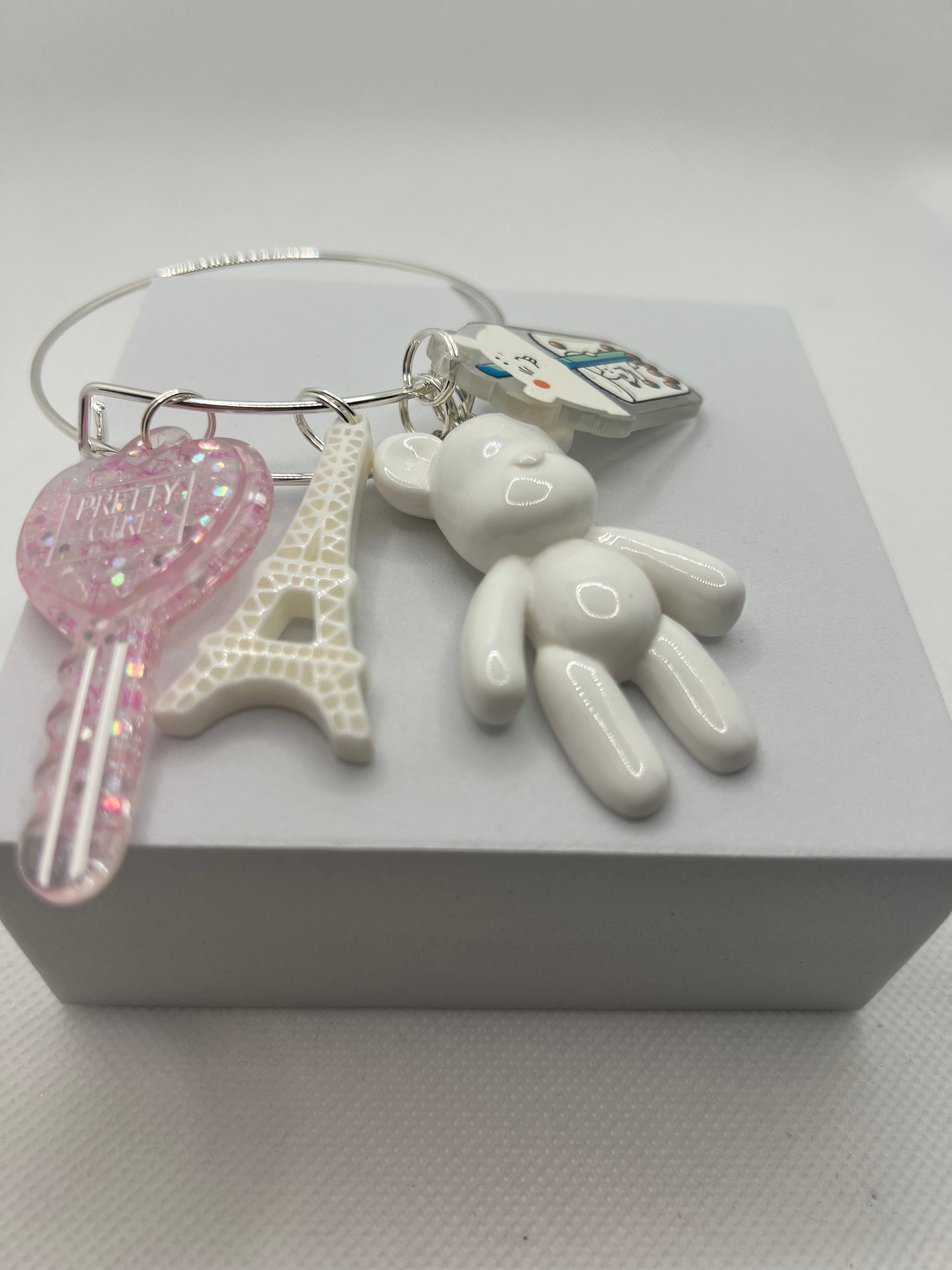 White Bangle Set
