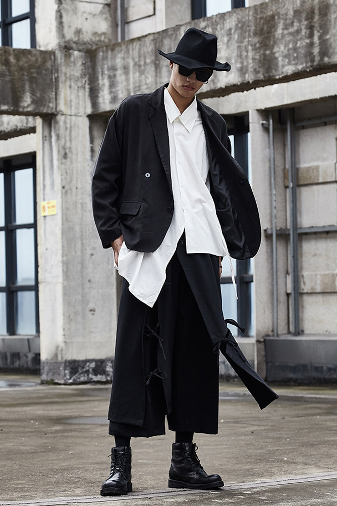 Yamamoto-style Layered Deconstructed Pants – Dumy Mun