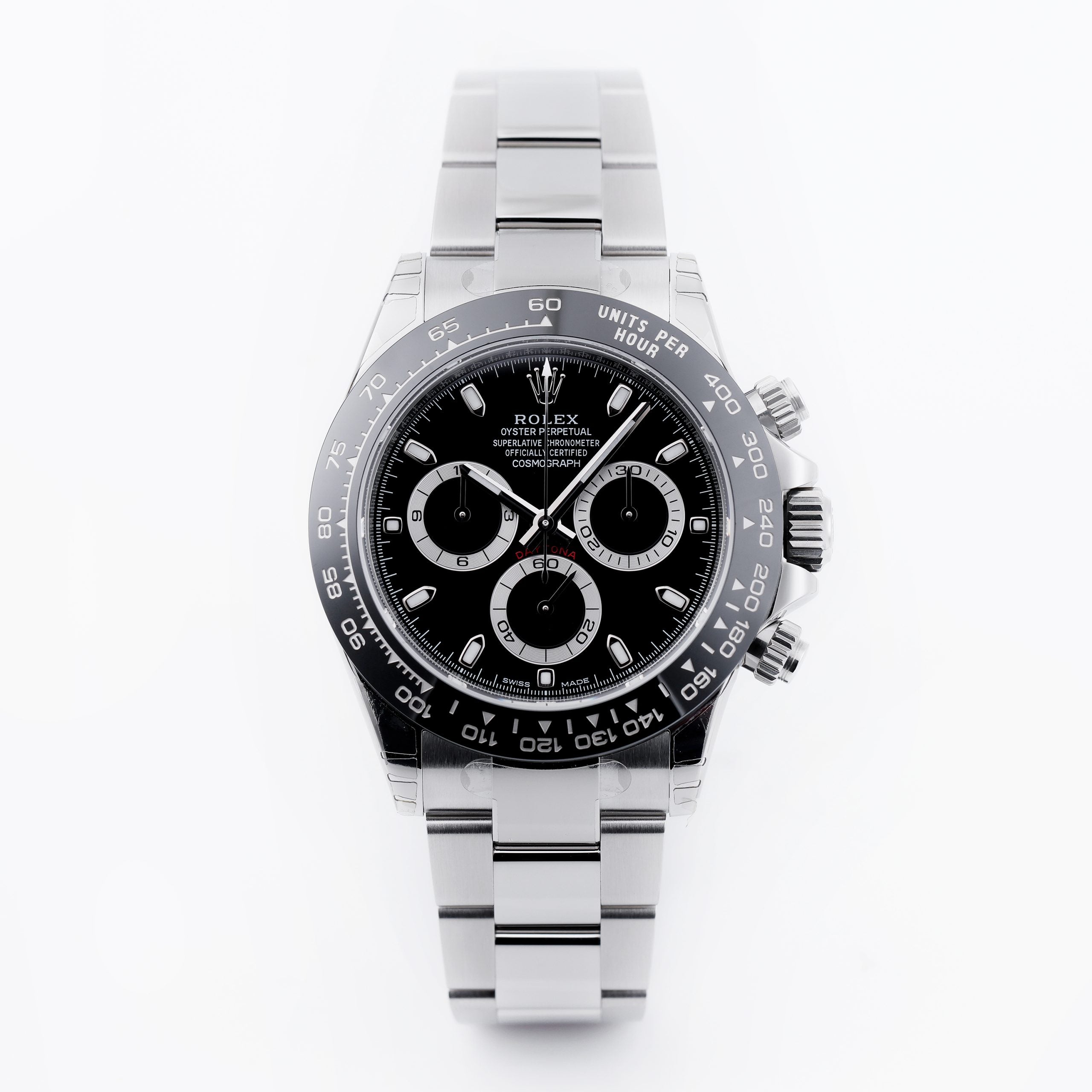 Bevæger sig Absay øretelefon Unworn Rolex Daytona | Black Dial | REF. 116500LN | Stainless Steel | –  Watch Collectors
