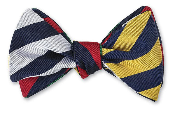 bar stripe bow tie