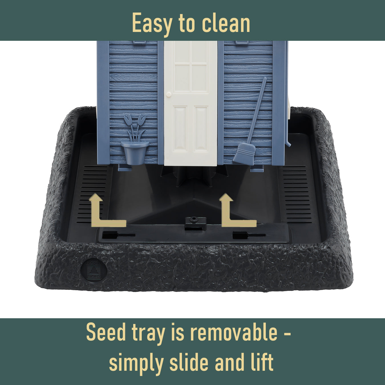 Blue Cottage Bird Feeder, 5 lb. Capacity