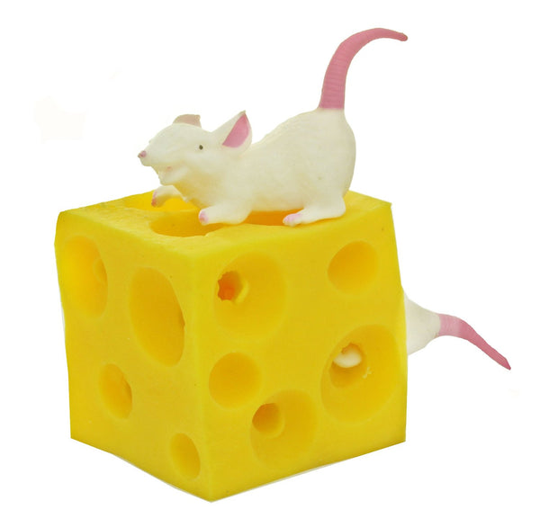 stretchy mouse and cheese toy