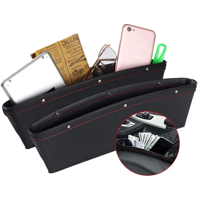Artificial Leather Car Seats Gap Bag mlloaayo Car Seat Side Pocket Storage Bag Seat Gap PU Case