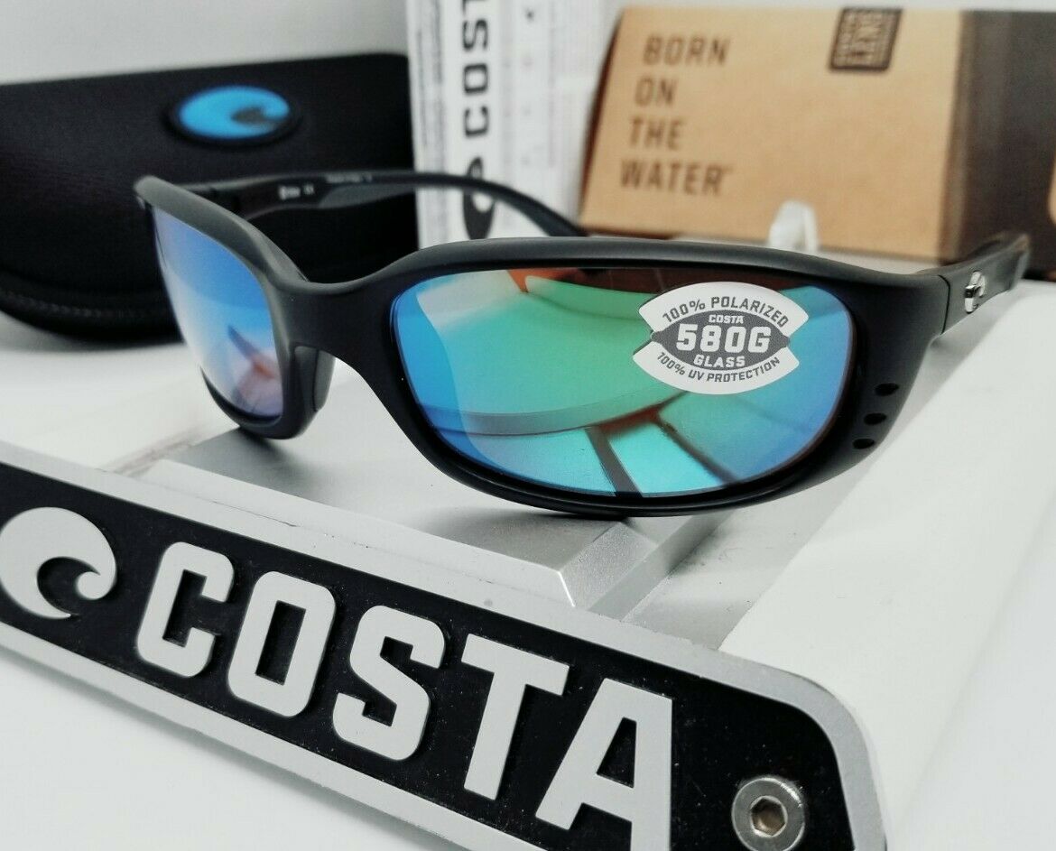 Costa Del Mar BRINE sunglasses - Matte Black/Green Mirror 580G