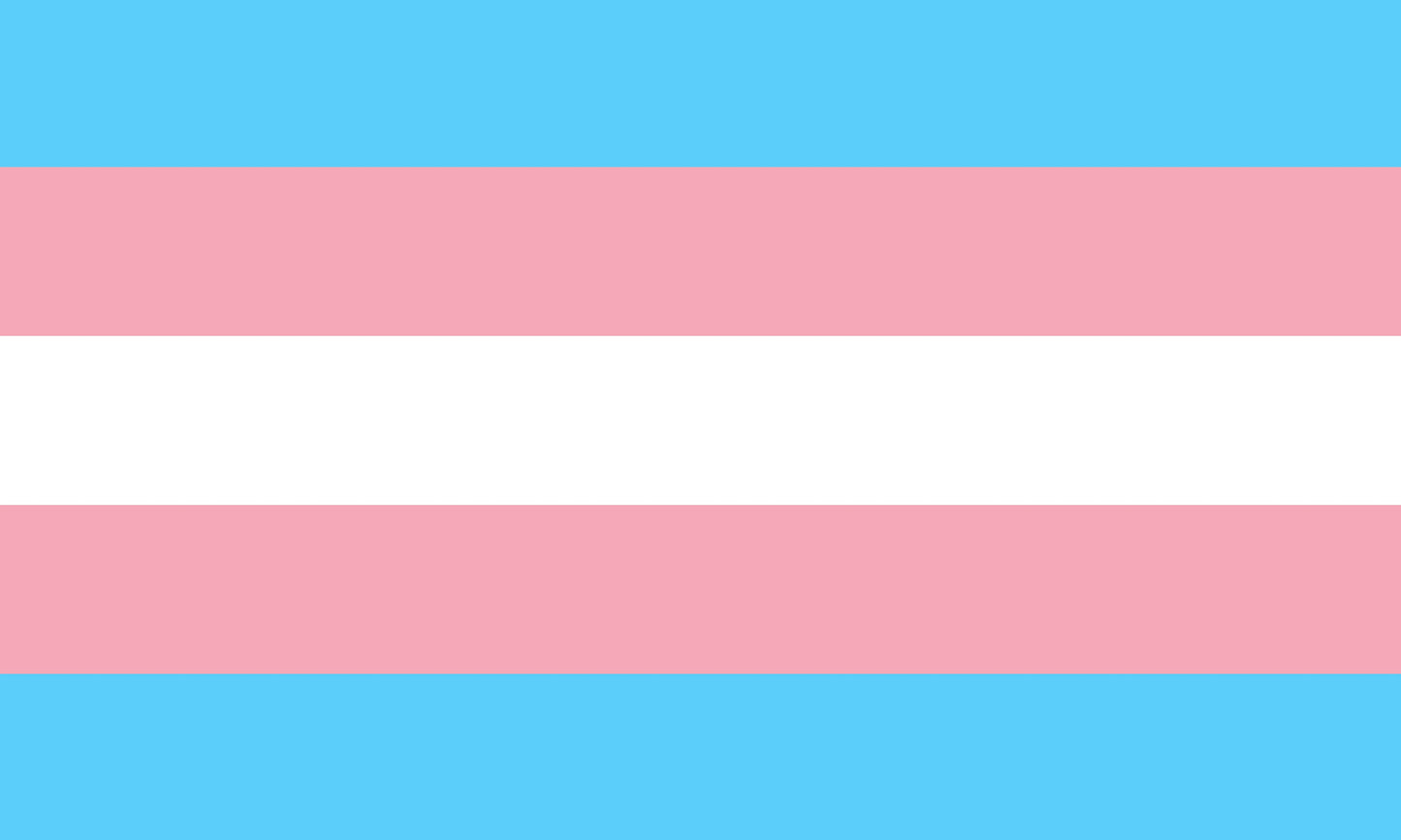 Transgender Flag Large LGBT -  5ft by 3FT Pride Gay Lesbian Bi Trans Rainbow parade music festival party - Festival Merch