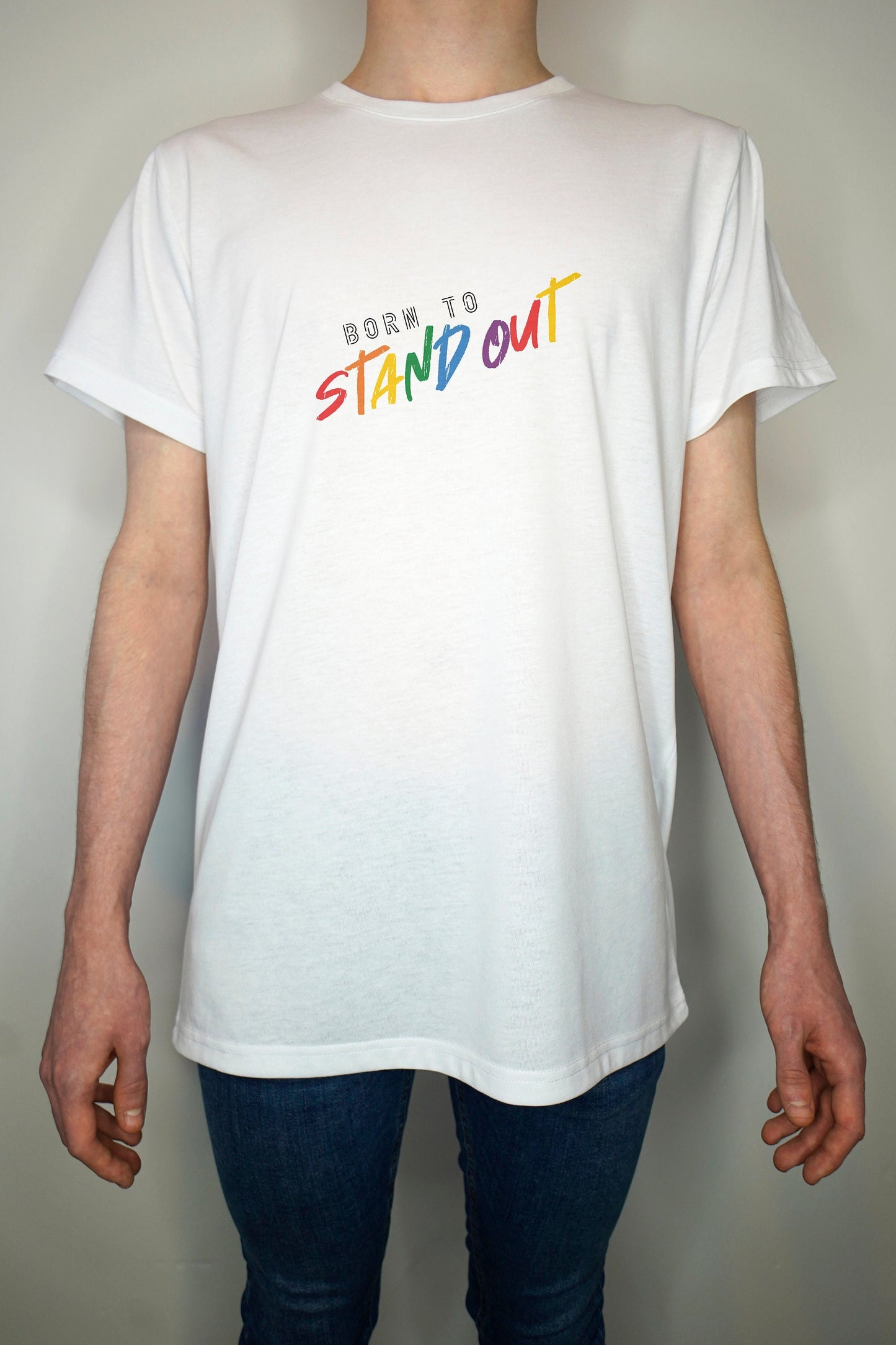Born to stand out  - 80s retro memphis art pride - Premium Quality Summer Light weight 65/35 Polyester Cotton