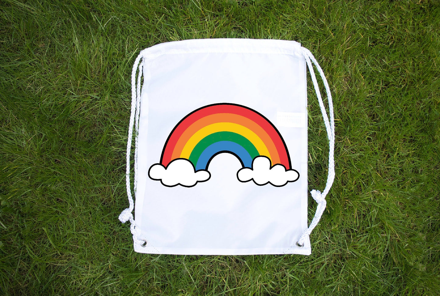 Rainbow Flag bag (ANY Pride Flag) - Draw String Bag - LGBT Lesbian Gay Bi Transgender - Festival Merch