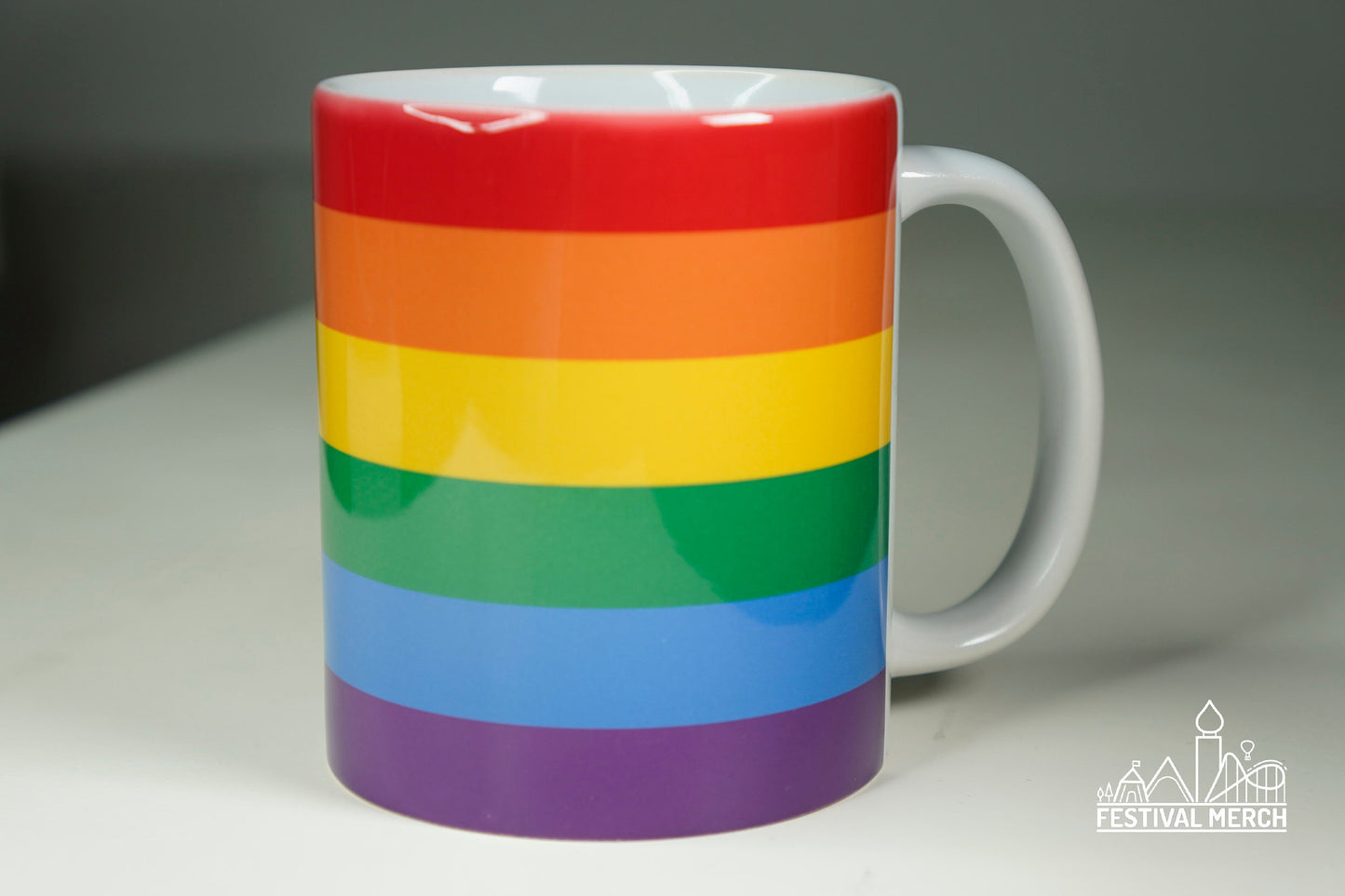 Rainbow Flag Mug (Any Flags available) Discreet Packaging! - Pride gift - LGBT Lesbian Gay Bi ally Transgender - Festival Merch