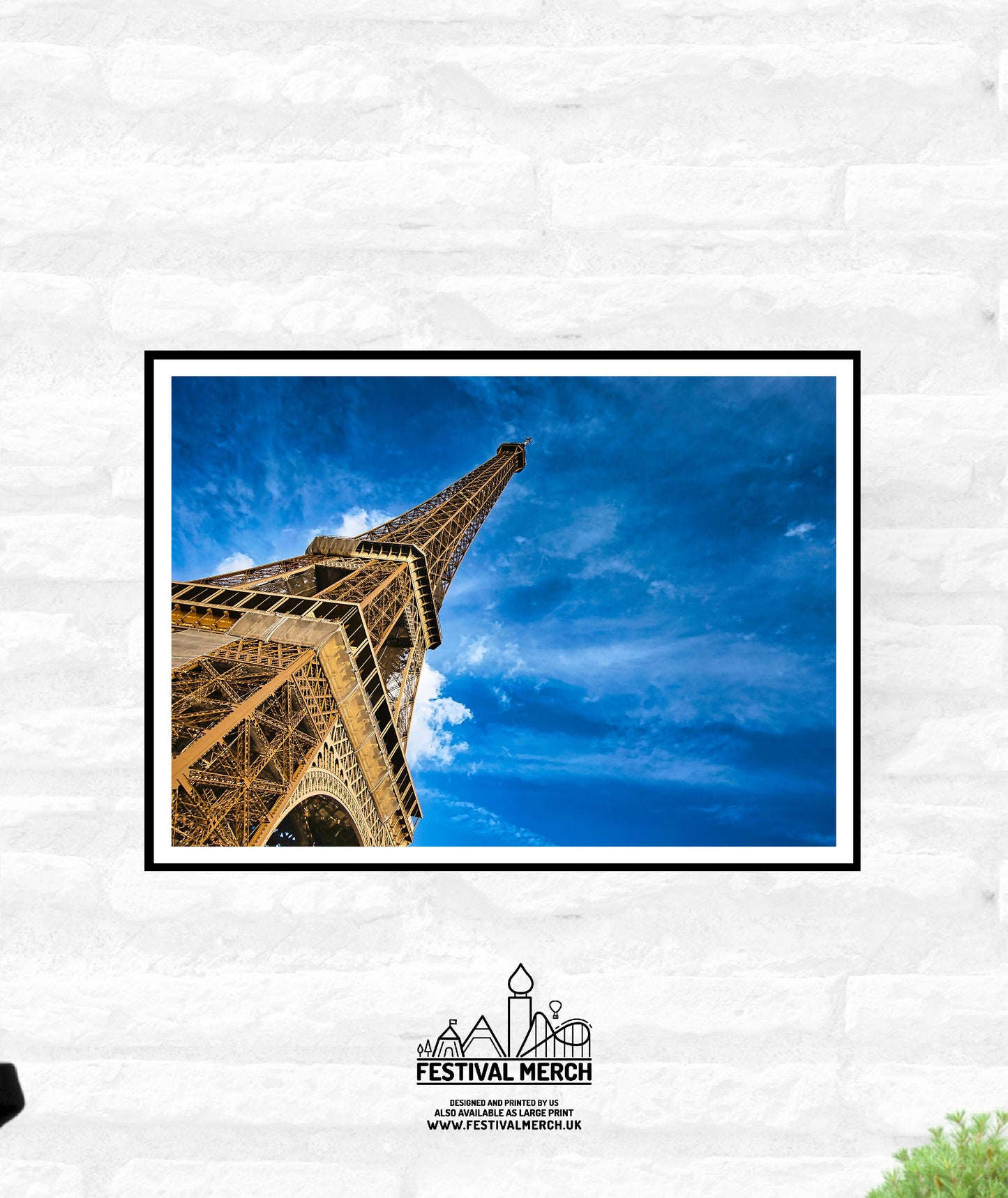 Paris Travel Print - City Skyline Eiffle Tower France summer -  Office Home Decor - A4 A3 A2 - Festival Merch