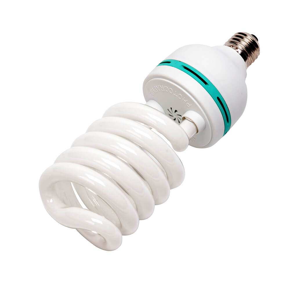 Neewer 85W 110V 5500K Tri-phosphor Spiral CFL Daylight Balanced Light Bulb in E27 Socket for Photo and Video Studio Lighting 85W 