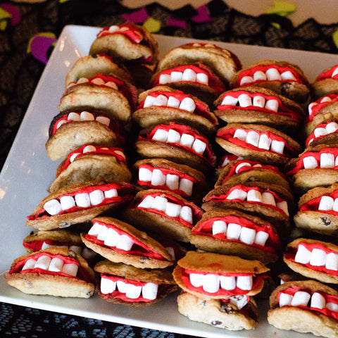 Halloween mouth cookies