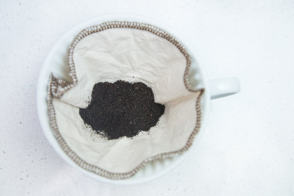 Reusable coffee filter in a pour-over