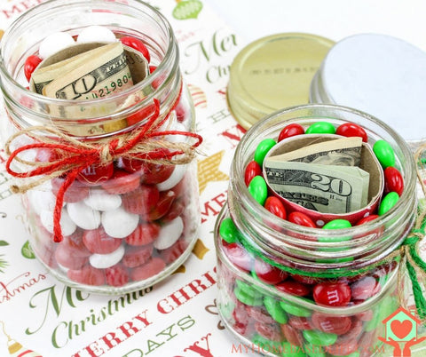 Hidden Christmas Gift Jars DIY from My Home Based Life