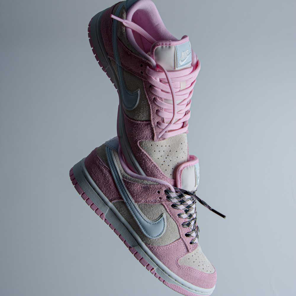 W NIKE DUNK LOW LX / PINK FOAM-PURE PLATINUM-PHANTOM – Alive