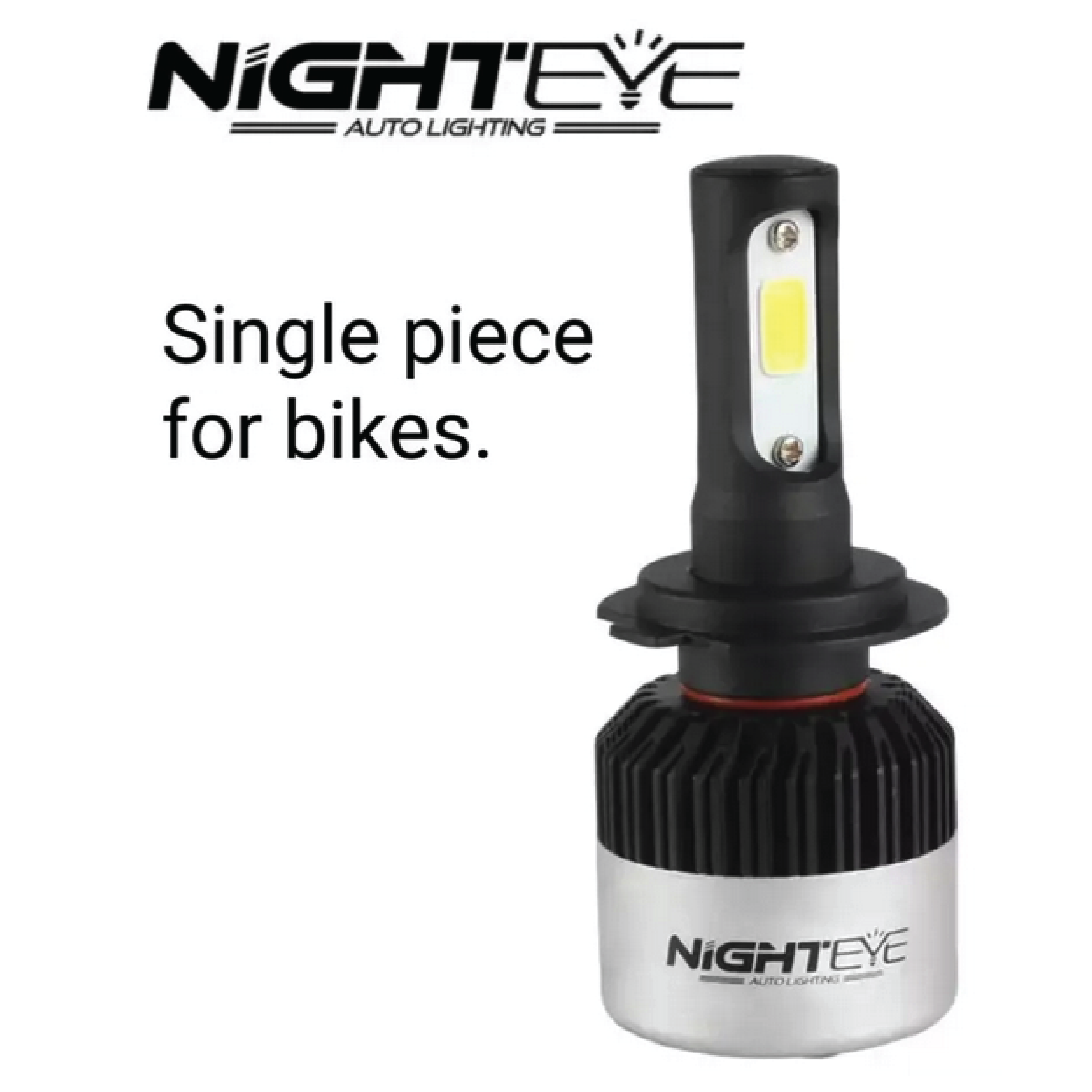 NIGHTEYE LED Headlight Bulb Pc Bike Online INDIA Rs 499/- | White, 72W, 2 Bulbs - Type H4 – bikerstore.in