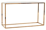 Elle Cube Console - Brass Stainless Steel