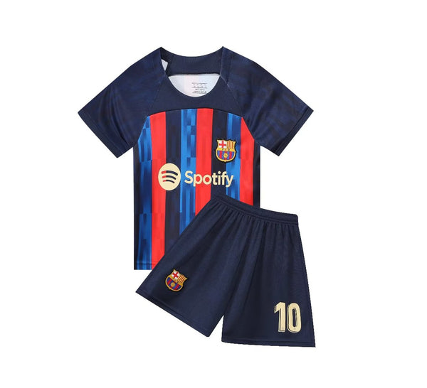 elf Verhoog jezelf Editor Ansu Fati #10 FC barcelona jersey T-shirt full kit for youth 2023 – Brands  & Trends