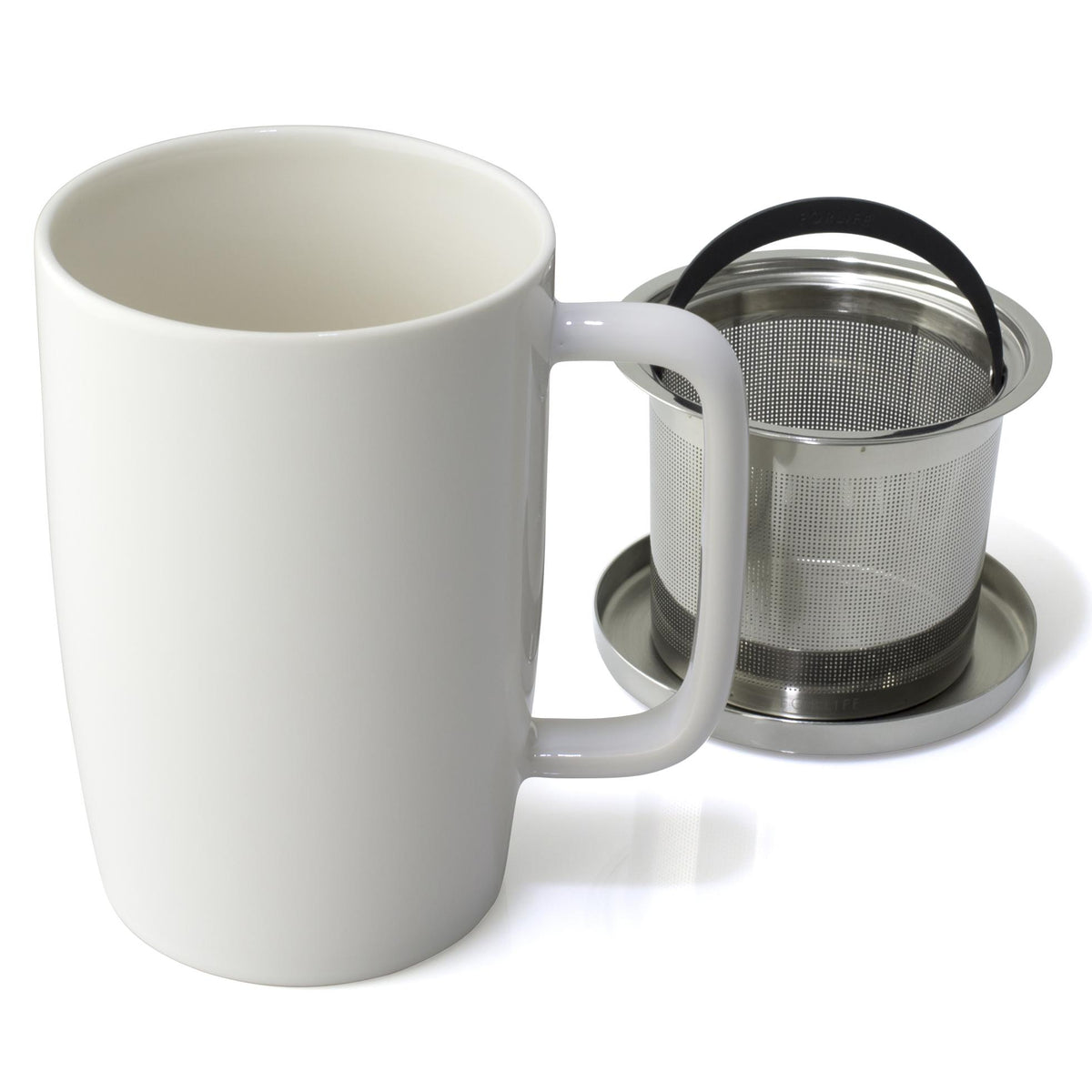 FORLIFE Mug With Basket Infuser and Stainless Steel Lid : Matte Minty Aqua