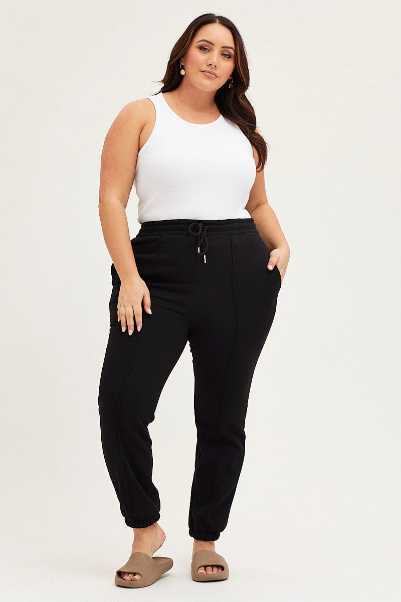 Plus Size Track Pants Rise Elastic Band |You All | Shop Online