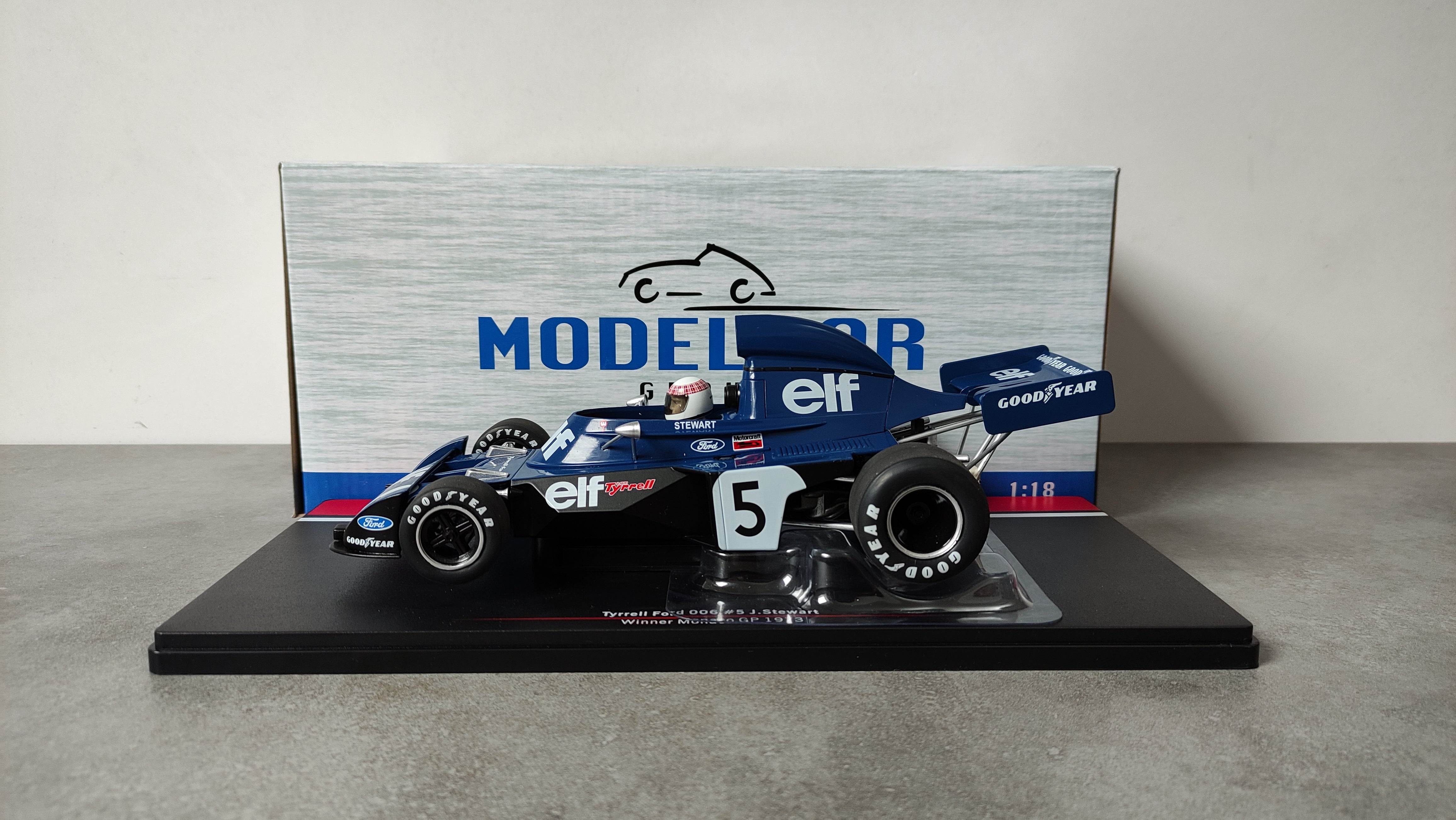 F1 Machine Collection 1/43 No.43 Tyrell 006 Jackie Stewart 1973 w/ Tracking NEW 