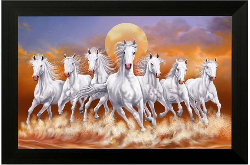 horse running painting