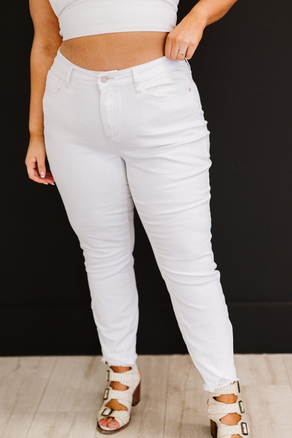 High-Waisted Skinny Jeans