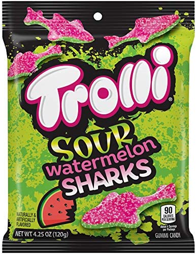 Trolli Sour Watermelon Sharks 85 G 12 Pack Exotics Wholesale 