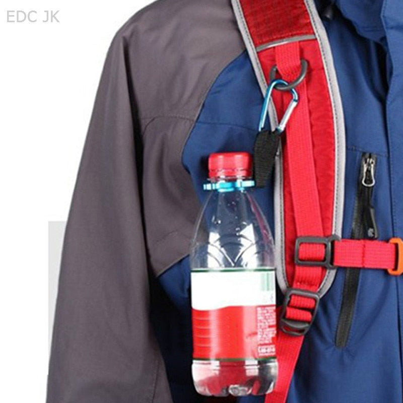 21pc Carabiner Water Bottle Buckle Hook Camping Hiking Drink Buckle Hook Holders 