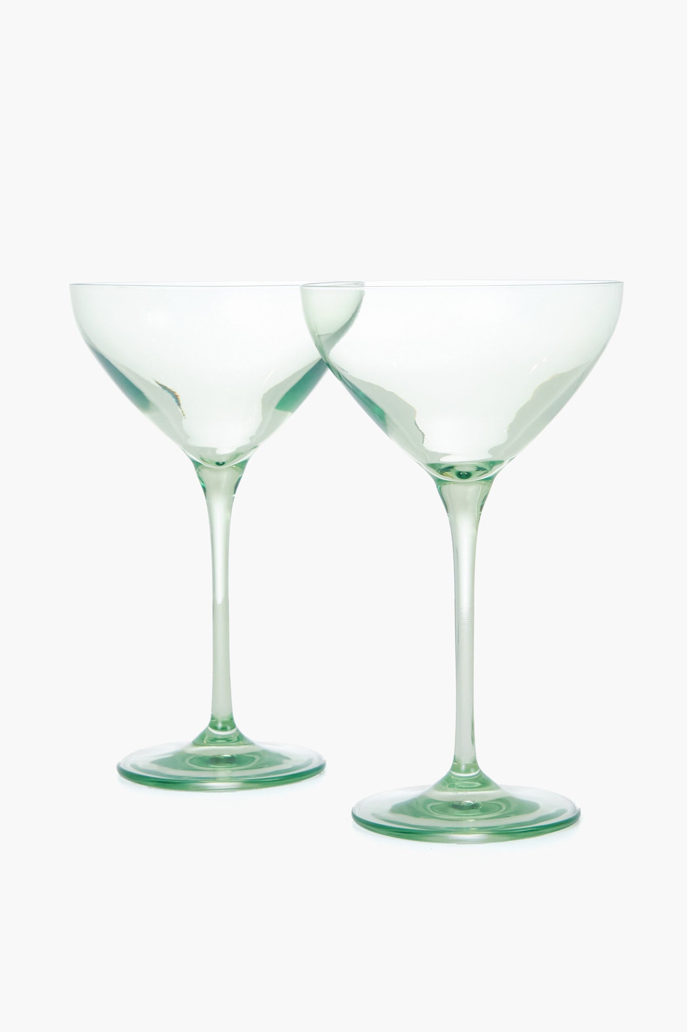 Mint Green Martini Glasses Set of 2 Estelle Colored Glass Tuckernuck