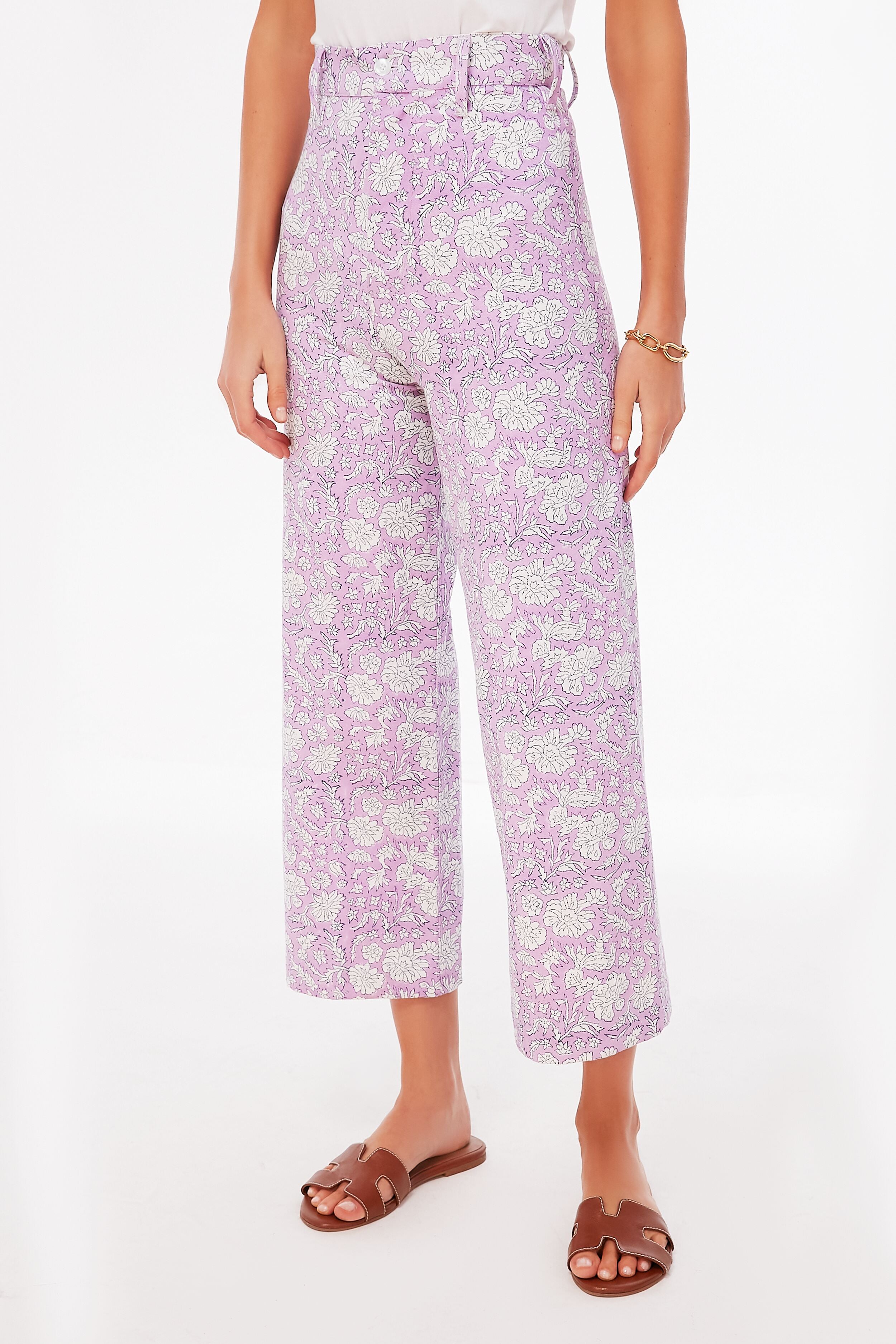 Violet and Indigo Nila Print Disco Pants | SZ Blockprints | Tuckernuck