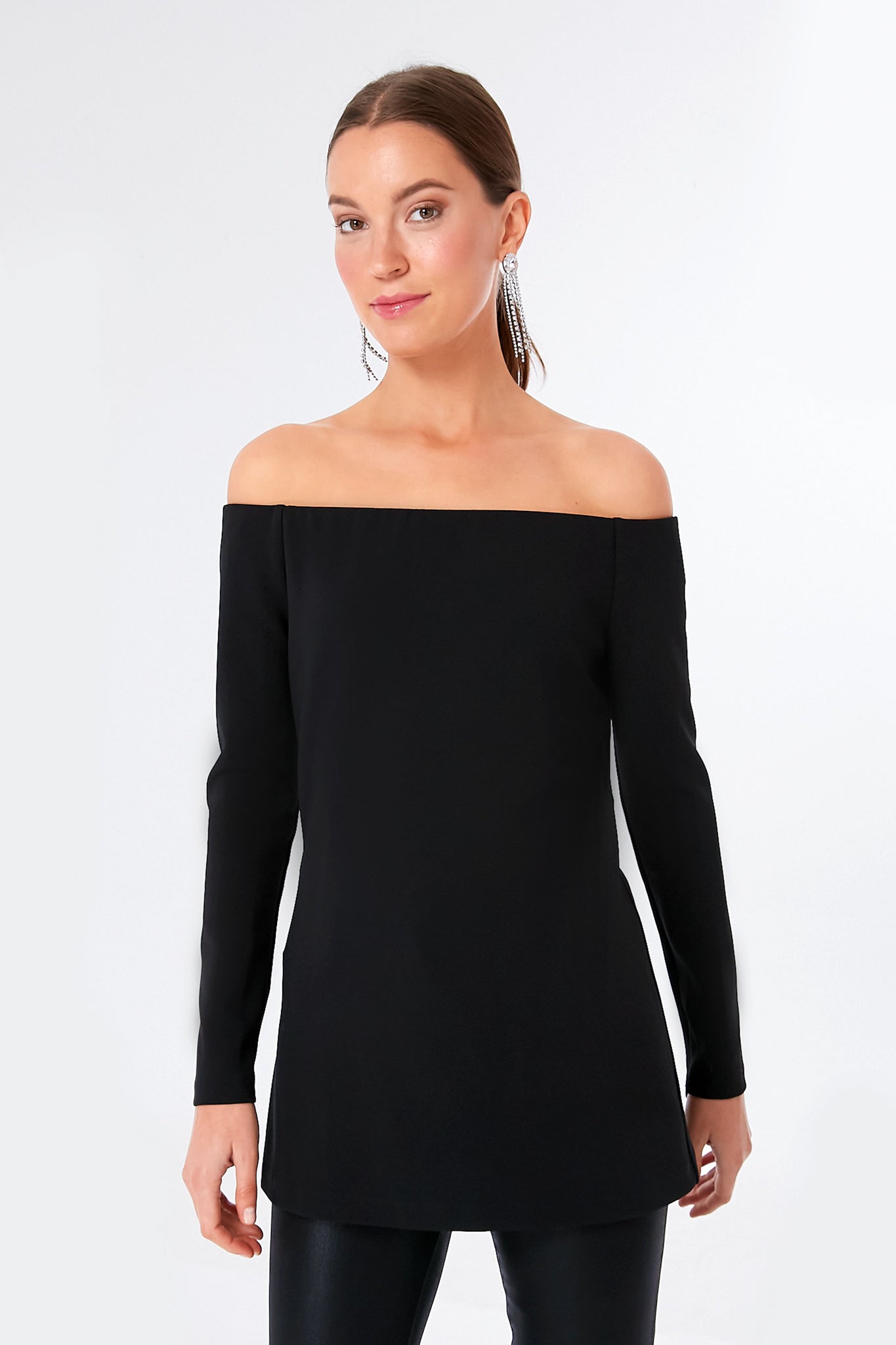 Black Off the Shoulder Marina Top | Pomander Place | Tuckernuck