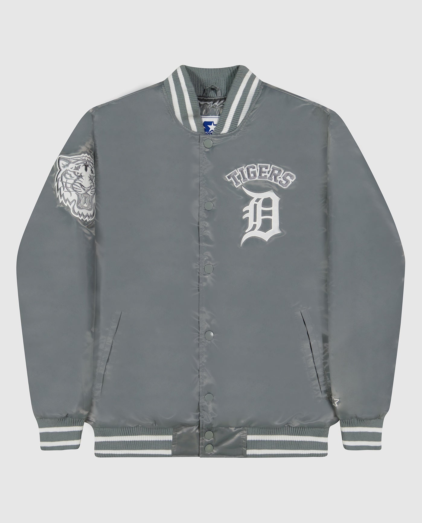 Shop G-III LEATHER FASHION Detroit Tigers Varsity Jacket LS970158-DTI blue