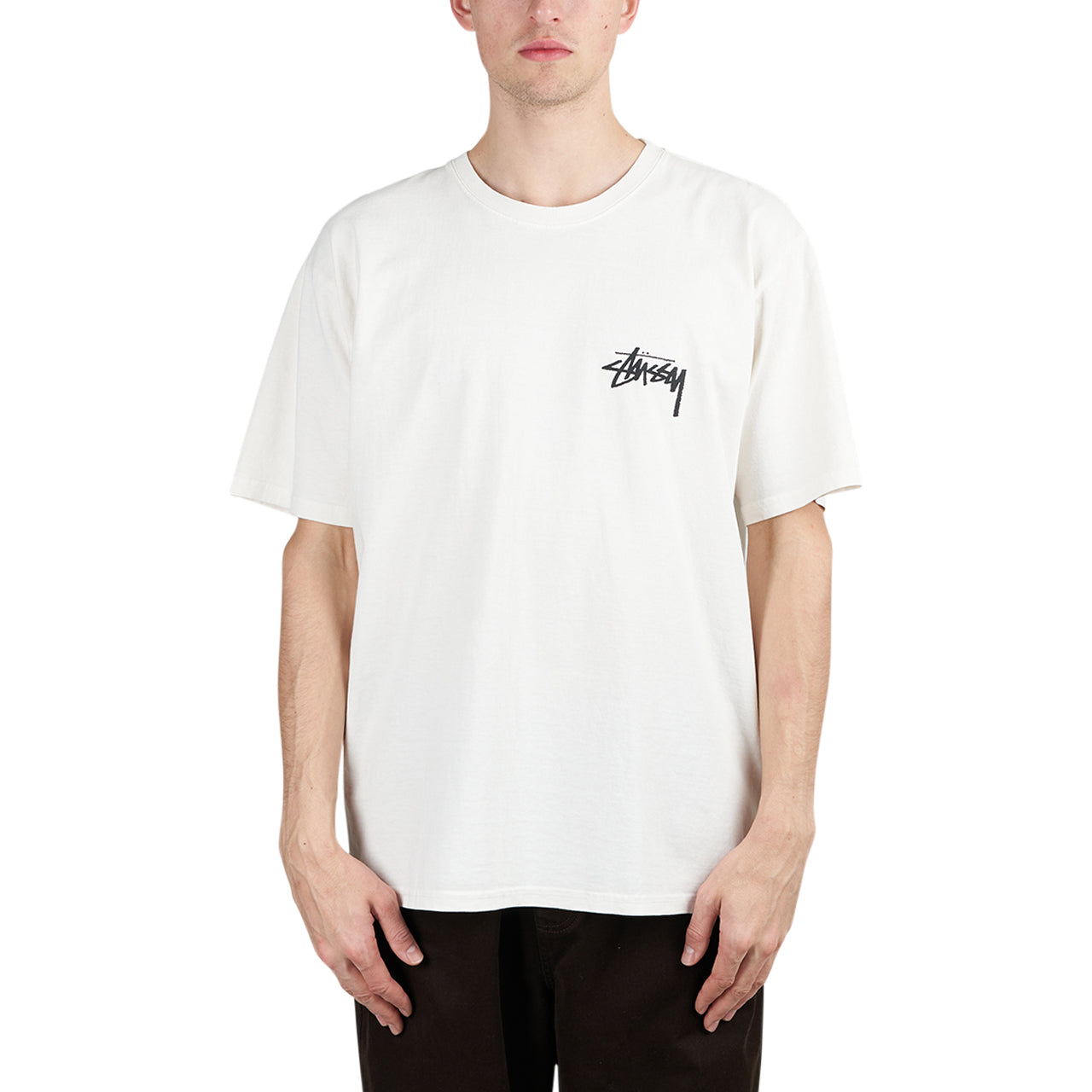 STUSSY HOW WE'RE LIVIN' PIGMENT DYED TEE | www.omniblonde.com