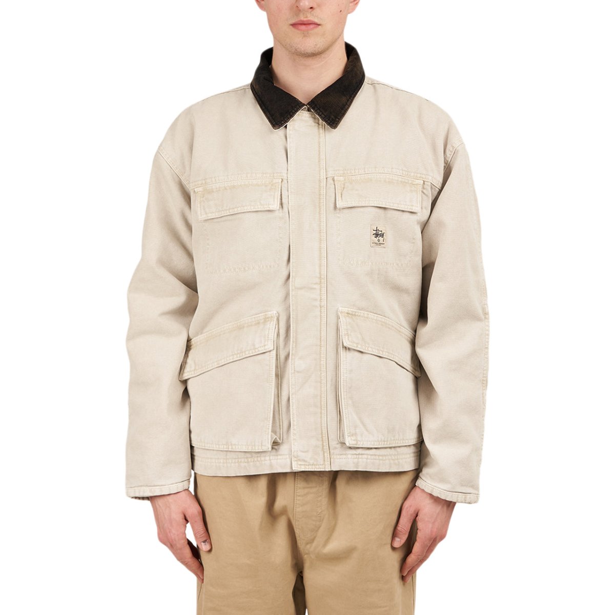 STUSSY SHOP JACKET WASHED CANVAS sサイズ - ジャケット・アウター