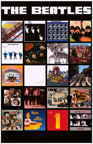 The Beatles Album Covers Poster