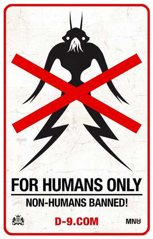 District 9 For Humans Only No Prawns 11x17 Poster