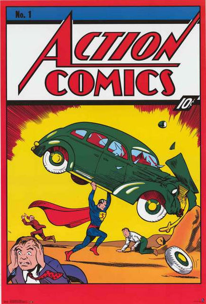 frente intersección estético Superman Action Comics #1 Poster 24x36 – BananaRoad