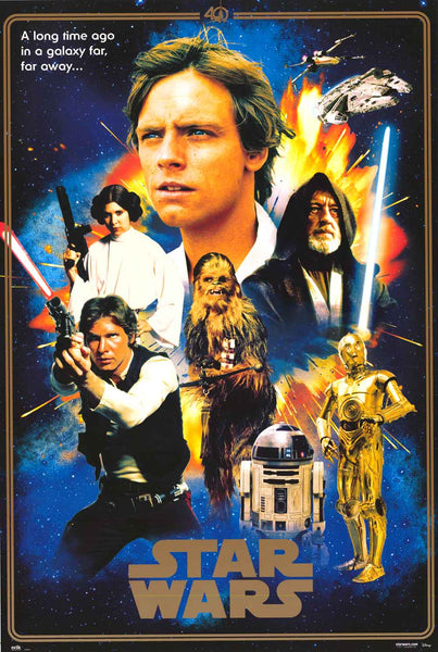 beha optocht Omgeving Star Wars 40th Anniversary Heroes Poster 24x36 – BananaRoad