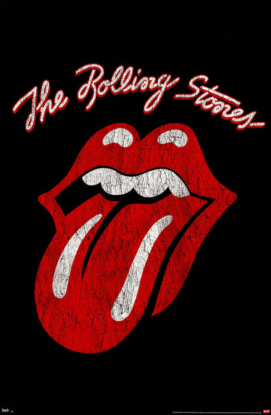 Rolling Stones Classic Tongue Logo Poster 22x34 Bananaroad 