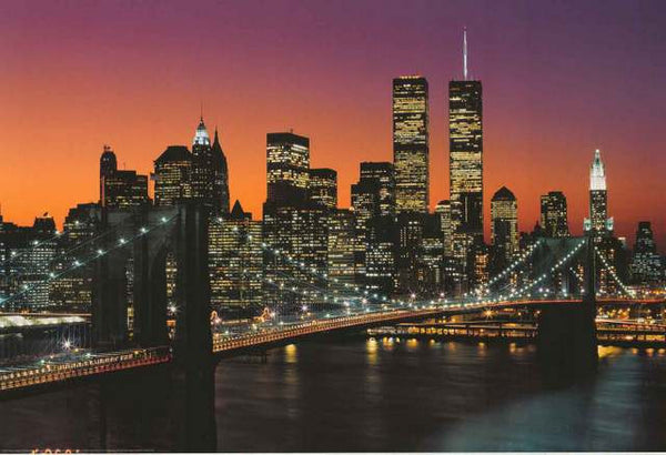 New York City Freedom Tower at Night Poster Art Print 24x36 
