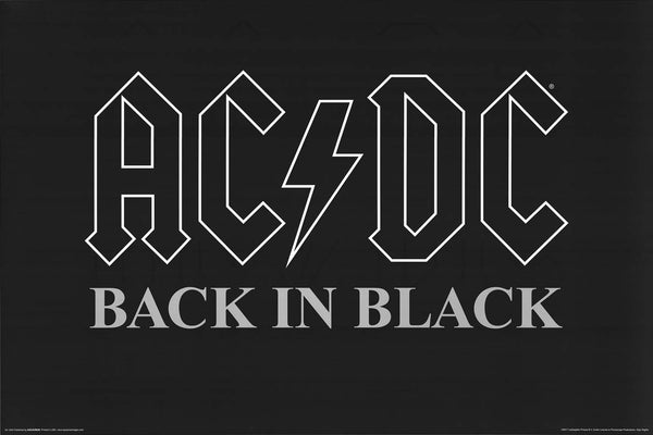 AC/DC Back In Black Album Cover – BananaRoad