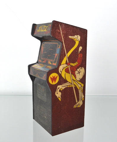 joust arcade cabinet piggy bank coin