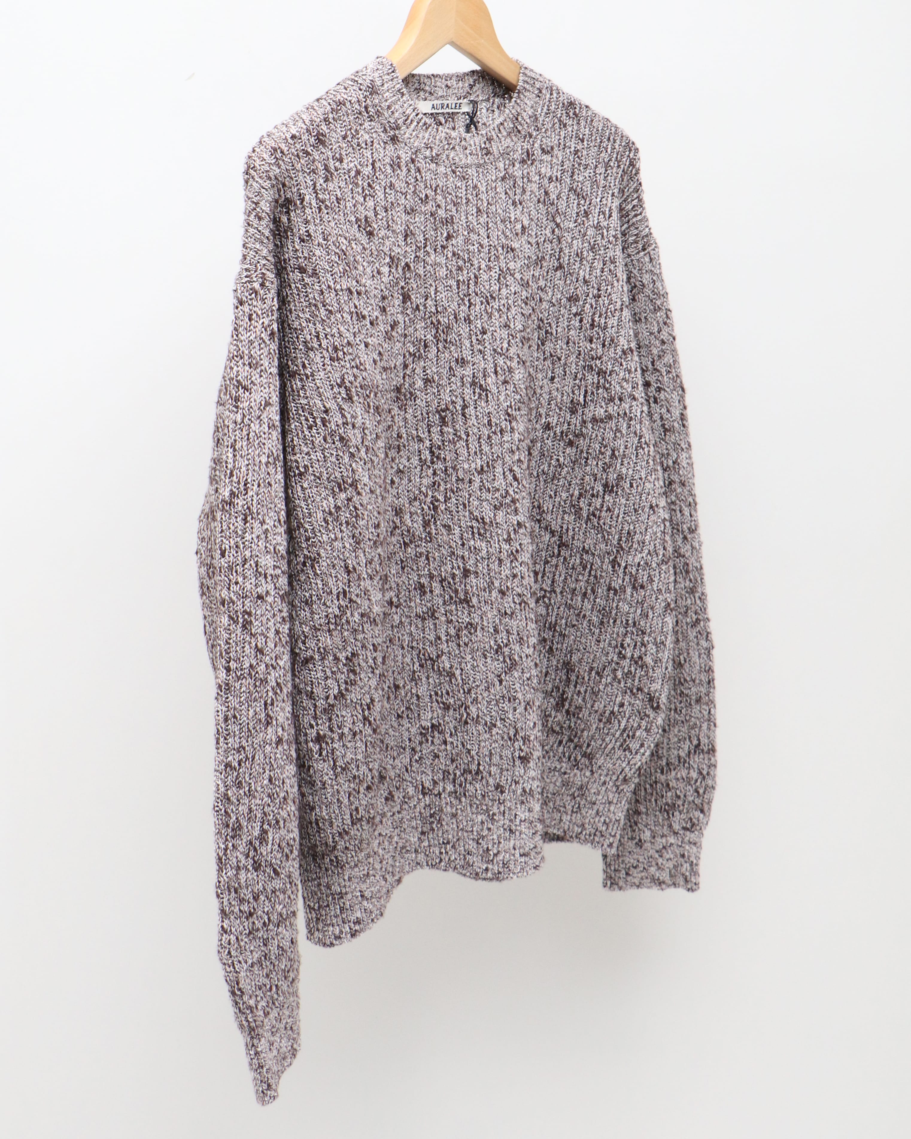 AURALEE COTTONSLUB MIX TOP YARN RIB KNIT 特注製品 メンズ