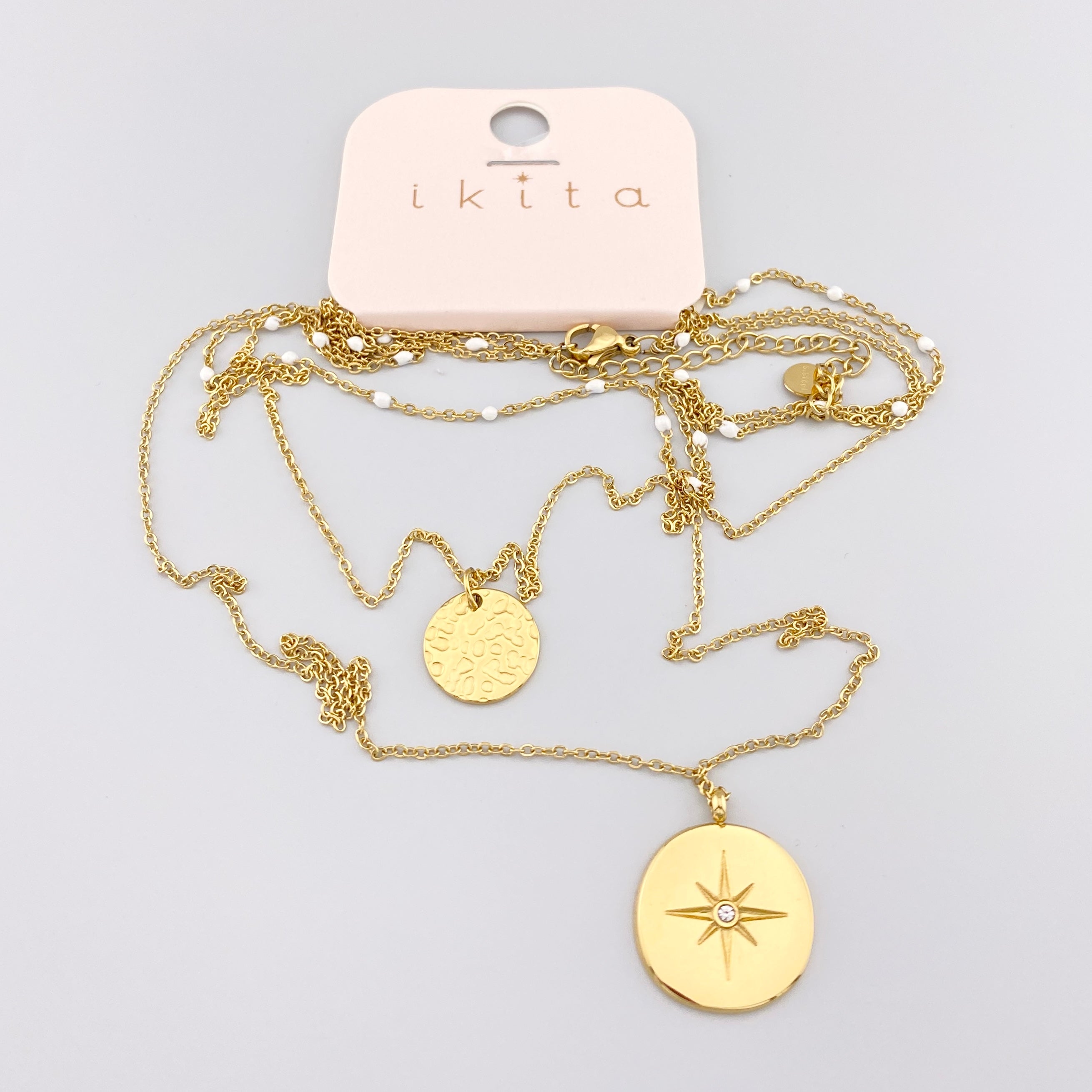 Necklace round pendants Ikita (France) –